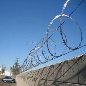 SS304 Razor Barbed Wire Stainless Steel Razor Wire SS Concertina Barbed Razor Wire