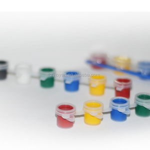 Prezzo basso della fabbrica 3ml vernice acrilica set 6 striscia di <span class=keywords><strong>colore</strong></span> pot <span class=keywords><strong>w</strong></span>/pennello - Product Image 3