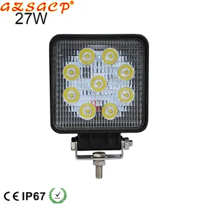 Grosir Tebal IP67 12V 4 "27 Watt Offroad Lampu Kerja Led Lampu untuk Mobil