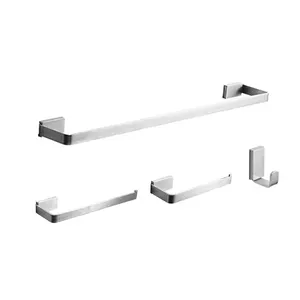Stainless steel 4-piece Bathroom Accessories Set Fittings Name Of Toilet Accessories