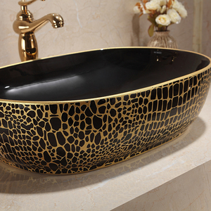 Lavabo de salle de bains en céramique, 1 pièce, nouveau modèle design moderne, vente en gros, sacs de toilette, style américain - Product Image 4