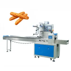 PLC Control Horizontal Baguette Bread Packing Machine