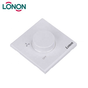 Nhà Máy Bán Buôn Chuyên Nghiệp PC Màu Trắng + Kim Loại Điện Đứng Kiểm Soát Tốc Độ 220V Điện Dimmer Fan Chuyển Đổi - Product Image 4