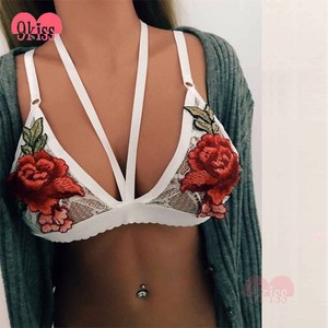 Bordado Nuevo Diseño de Encaje Bustier Top Bralette Wholesale - Product Image 1