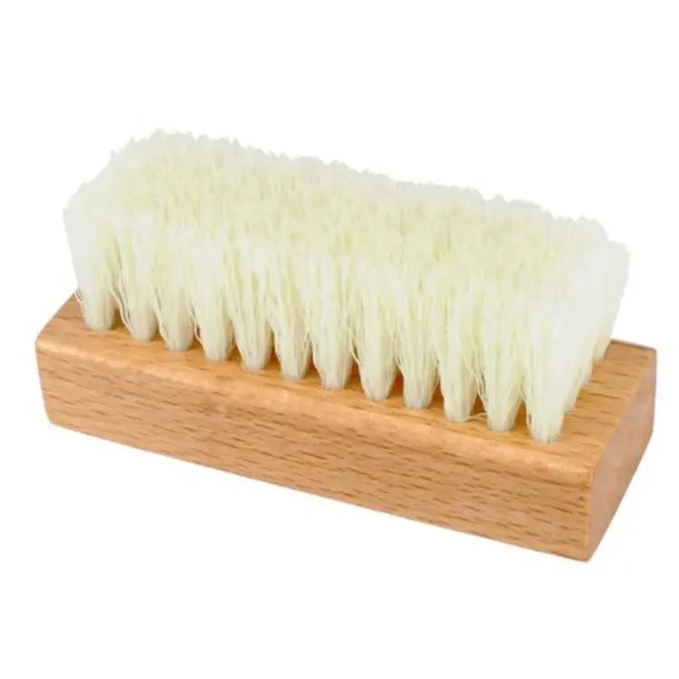 Wholesale Portable Mini Square Wooden Hande Plastic Hair Shoe Brush For Cleaning