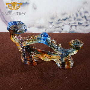 Moulage de Liuli Art chinois décoration traditionnelle grande taille Ruyi Fengshui décoration de la maison - Product Image 2