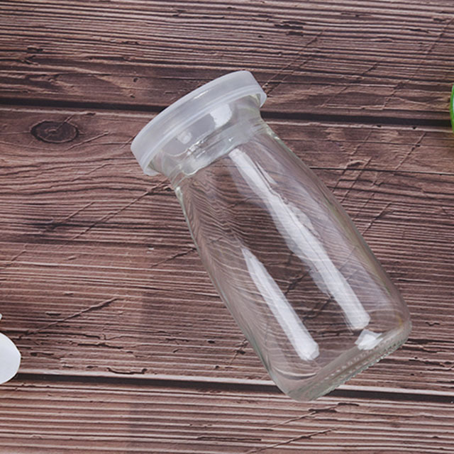 Haonao 100ml/250 round clear small glass milk bottle