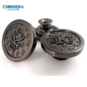 Factory Black nickel free wholesale magnetic buttons for jeans metal buttons for jeans pants