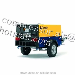 C38, skid mounted and portable type, 3.8m3/min at 7barg, mobile air compressor with diesel engine, yanma engine