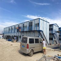 Kits de maisons préfabriquées à faible coût en acier léger avec panneaux sandwich, maison modulaire à deux étages pour bureau, bâtiment scolaire, dortoir, solaire