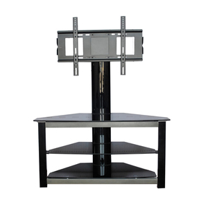 Living Room Furniture Used Simple Style Modern <strong>Corner</strong> Black Tempered <strong>Glass</strong> <strong>TV</strong> Stand Wall <strong>Unit</strong> Furniture Design - Product Image 1
