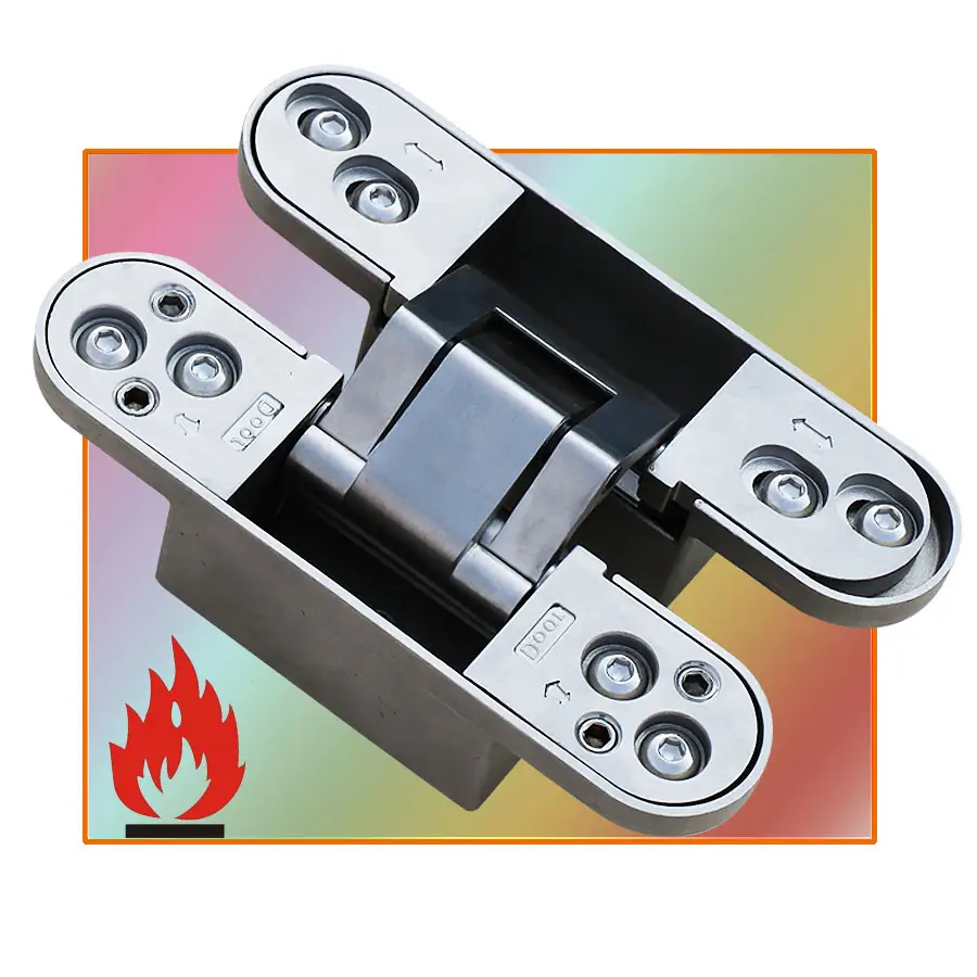 2D adjustable stainless steel invisible hinge 180 degree concealed hinge