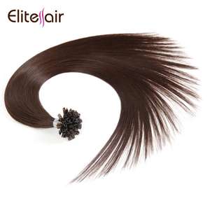 شعر بشري من الشعر البشري عالي الجودة من الدرجة 8A مربوط مسبقًا بذيل حصان طويل من الكيراتين من الشعر البشري لتجديل 28 إنش - Product Image 2