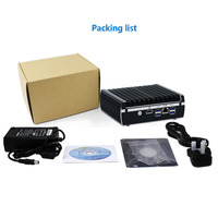 Komputer Server VPN Murah Intel 3865u Quad Core Firewall Mini PC Tanpa Kipas 6 Port LAN Router Mendukung Linux Pfsense Aes-ni