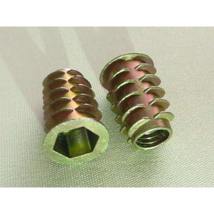 Meuble en alliage de Zinc tête d'entraînement hexagonale écrou fileté pour insertion de bois <span class=keywords><strong>m5</strong></span> - Product Image 2