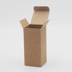 Cheap Custom Logo Color Printed Reverse Tuck End Brown Kraft Paper Packaging Box