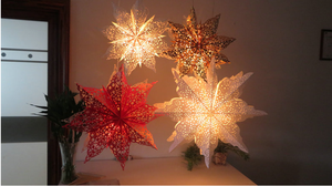 Folding Paper Decoration <strong>Star</strong>/ <strong>Hanging</strong> <strong>Star</strong> Lantern/ Paper <strong>Star</strong> Lantern for Christmas Wedding Decoration - Product Image 6