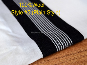 100% lana virgen ultra ligero talit en blanco y negro rayas tamaño 72 "l <span class=keywords><strong>x</strong></span> 65" W - Product Image 1