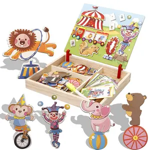 GIOCATTOLI per bambini Fingono Giocattolo di <span class=keywords><strong>Puzzle</strong></span> <span class=keywords><strong>Magnetico</strong></span> Giocattoli Per Bambini 3D Di <span class=keywords><strong>Puzzle</strong></span> Figure Animali Veicolo Circo Tavolo Da Disegno di <span class=keywords><strong>puzzle</strong></span> <span class=keywords><strong>magnetico</strong></span> - Product Image 1