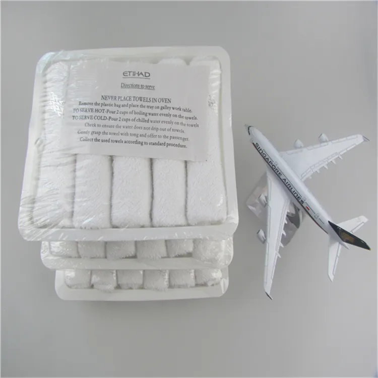 Одноразовое Хлопковое полотенце oshibori для ресторанов и самолетов