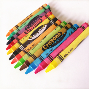 Set di pastelli a <span class=keywords><strong>cera</strong></span> mini box pack 6 colori 8.8cm fornitore della cina - Product Image 2