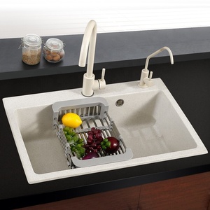 Lavello da <span class=keywords><strong>Cucina</strong></span> in Pietra di Quarzo di Alta Qualità, Lavelli in Quarzo, Lavabo in Superficie Solida Acrilica - Product Image 3