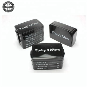 Fiambrera de menú de hoy de 2 capas, caja Bento de plástico para microondas - Product Image 2