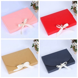 Impresión personalizada, caja de correo de papel recubierto de 300g, calcetines de seda, bufandas, bragas, ropa interior, <span class=keywords><strong>cajas</strong></span> de embalaje de lencería - Product Image 3