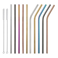 Pailles Extra longues avec brosses de nettoyage, 30 oz, casseroles réutilisables pour gobelet, nouveauté
