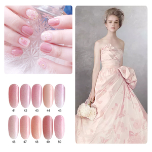 ยาทาเล็บเจลยี่ห้ออี้ติงเฉิง ซีรีส์สีชมพูนู้ด 50 สี ติดทนนาน แบบลอกได้ด้วยแสงยูวี/แอลอีดี - Product Image 2