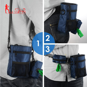 Premium manos libres running plomo doble amortiguadores auxiliares con cinturón, entrenamiento, bolsa manos Libres conjunto correa de perro para caminar senderismo - Product Image 2
