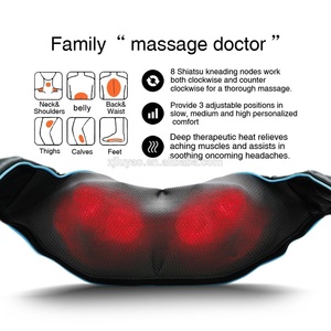 Cinturón masajeador de espalda Luyao 4D Shiatsu calentado para cuello y hombros con rodillos de amasado profundo para aliviar el dolor y relajarse - Product Image 4