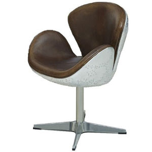 antico aviatore Spitfire cigno poltrona di pelle - Product Image 1