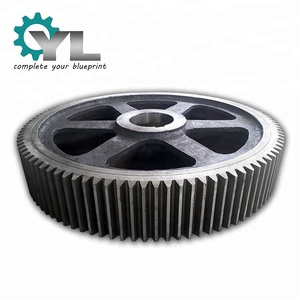 Engranaje helicoidal doble de acero forjado industrial de gran diámetro OEM 42CrMo Metal Herringbone Gear - Product Image 3