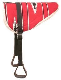 Couverture de selle en coton style Navajo avec doublure en polaire, tapis de selle sans sellette pour l'équitation et l'entraînement des chevaux - Product Image 2