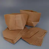 Custom Wegwerp Kraft Wax Papieren Zakken Voedsel Verpakking Pouch