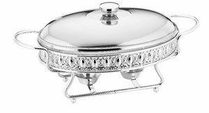 Egg-shaped Hot <strong>Food</strong> Warmer Buffet <strong>Server</strong> with Glass Dish - Product Image 4