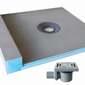 Deep Shower Tray with Round Drain for Floor