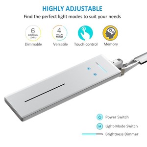 आधुनिक कार्यालय समायोज्य एलईडी टेबल पढ़ने प्रकाश नाखून टेबल लैंप - Product Image 3