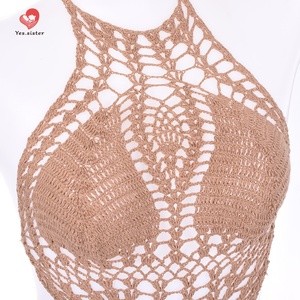 Costume da bagno intero da donna all'uncinetto maturo Sexy di alta qualità costume da bagno fatto a mano per donna - Product Image 5