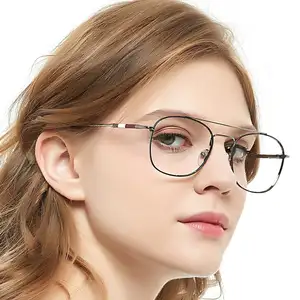 Factory Latest Style Optical Frames Eyeglasses Round Metal Glasses For Lady Eyeglass Frame