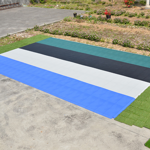 Haute qualité pp enclenchant le parking extérieur plancher interlock plancher de <span class=keywords><strong>garage</strong></span>, stationnement de voiture protection d'herbe champ tapis - Product Image 4