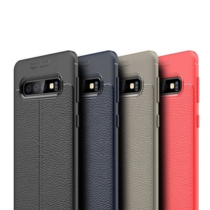 Funda trasera de silicona con patrón de cuero Litchi, personalizada, para <span class=keywords><strong>Samsung</strong></span> <span class=keywords><strong>Galaxy</strong></span> <span class=keywords><strong>S10</strong></span> Plus - Product Image 6