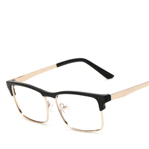 Lunettes carré demi-monture, à bord corsage, pour femmes et hommes,