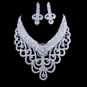 从中国进口珠宝批发婚礼高成本昂贵的水晶珠宝套装