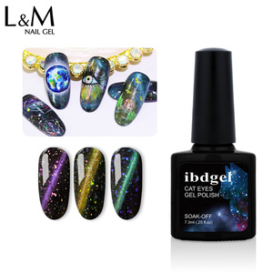 Ibdgel-esmalte de Gel magnético 3D, esmalte de uñas en Gel de 7,3 ml con purpurina, necesita <span class=keywords><strong>Base</strong></span> negra - Product Image 4