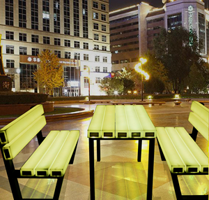 Banc de parc LED au design moderne <span class=keywords><strong>et</strong></span> abordable, éclairage <span class=keywords><strong>extérieur</strong></span> pour jardin, <span class=keywords><strong>table</strong></span> <span class=keywords><strong>et</strong></span> chaises <span class=keywords><strong>d</strong></span>'<span class=keywords><strong>extérieur</strong></span> - Product Image 5