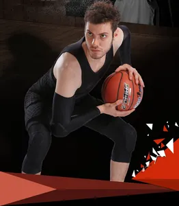 Toptan yastıklı koruyucu basketbol spor takımları sıkıştırma yelek, yastıklı şort