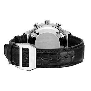 Montre en cuir personnalisé pour hommes, marque de montres <span class=keywords><strong>Chrono</strong></span> de la société de montres à Quartz blanc en acier inoxydable en cuir véritable moderne 3ATM 300 pièces - Product Image 5