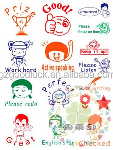 ختم ذاتي الحبر للتشجيع والمكافأة للمعلمين / ختم مطاطي مخصص للتشجيع للمعلمين - Product Image 1